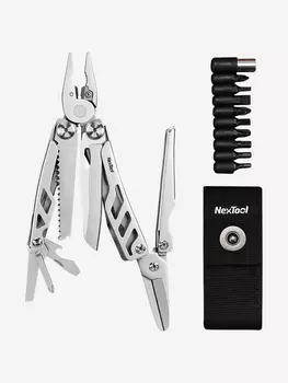 Мультитул Nextool Flagship Max, 12 функций, с чехлом, Серый
