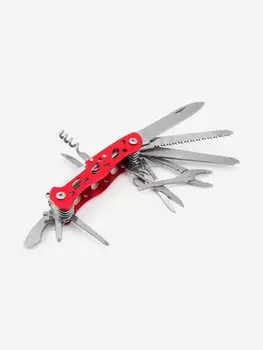 Мультитул Следопыт, 11 предметов, в чехле, в коробке., Красный
