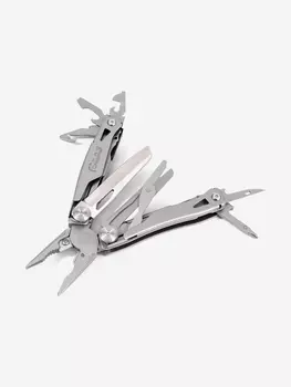 Мультитул Следопыт Pro, 14 предметов, в чехле и коробке., Серый