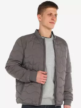 Мужской бомбер куртка MAISON DAVID (пух/перо), Серый