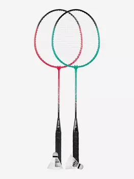 Набор для бадминтона Torneo (2 ракетки, 2 волана, чехол), Мультицвет