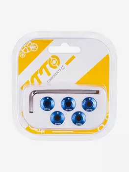 Набор для крепления передней звезды к шатуну ZTTO 7075PD, Синий