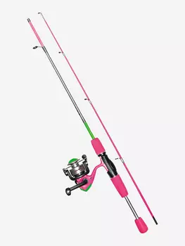 Набор для рыбалки детский: удилище с катушкой River Band Spin Combo 1,05m SUNNY, Розовый