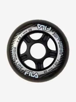 Набор колес для роликов FILA 80 mm/82A, 8 шт., Черный