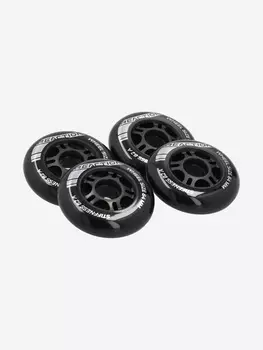 Набор колес для роликов Reaction 84 мм, 82А, 4 шт., Черный
