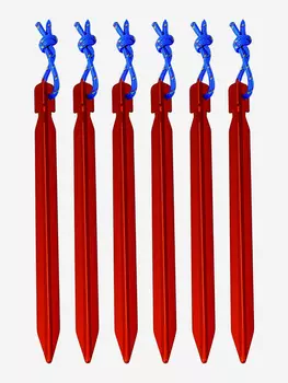 Набор колышков AceCamp, 6 шт., Красный