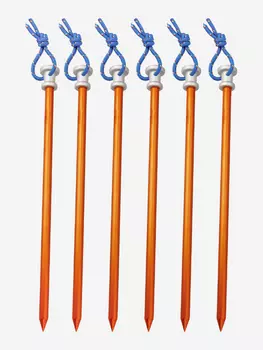 Набор колышков AceCamp Aluminum Nail Peg, 6 шт., Оранжевый