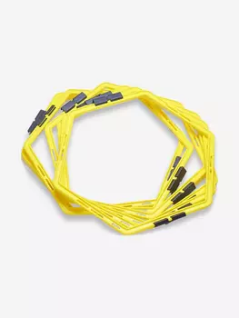 Набор координационных колец ATEMI, арт.AAR-001-SET, 6 колец, Желтый