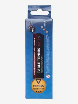 Набор мячей для настольного тенниса Torneo, 3 шт, Оранжевый