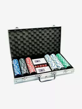 Игра настольная, в жестяной коробке, Нескучные игры, Покер 300 фишек, Черный