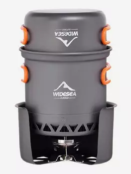 Набор посуды Widesea (750 мл / 400 мл), Серый