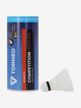 Набор воланов для бадминтона Torneo, 3 шт, Белый