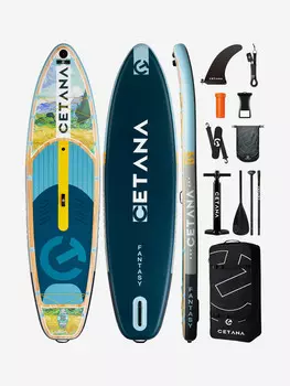 Надувная двухслойная SUP-доска CETANA FANTASY STD 11'6'' 351-86-15cm, Синий