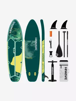 Надувная двухслойная SUP-доска HIWAVE BREEZE GREEN 11' 335-86-15cm, Зеленый