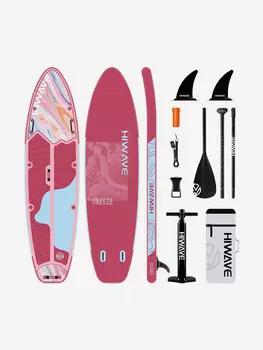Надувная двухслойная SUP-доска HIWAVE BREEZE PINK 11' 335-86-15cm, Розовый