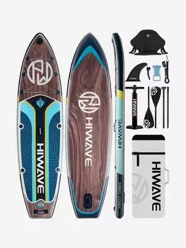 Надувная двухслойная SUP-доска HIWAVE FOREST DARK PRO 11" 335*86*15 см, Коричневый