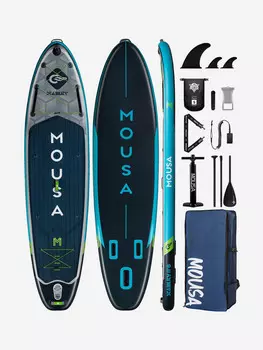 Надувная двухслойная SUP-доска MOUSA Crocodile 11'6" 350x86x15 см, Синий