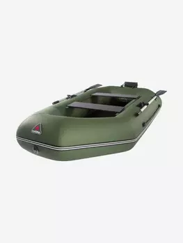 Надувная гребная лодка ПВХ Yukona 300 GT под мотор, зеленая, Зеленый