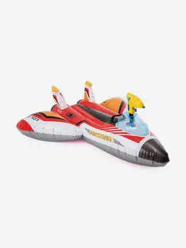Надувная игрушка самолет Intex 57536 "Самолет" (117х117см) 3+ красный, Красный