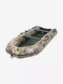 Надувная лодка FLINC FT320A (цвет камуфляж-пиксель), Зеленый
