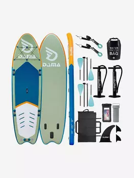 SUP-доска DAMA SERIES Fresh Water Family, 14'*45"*8 ” 427-114-20cm, Зеленый