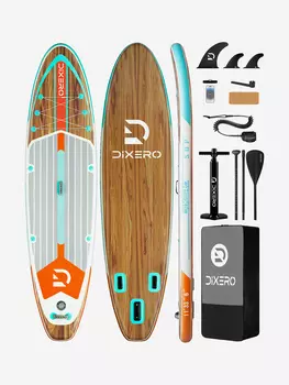 Надувная SUP-доска DIXERO WOOD 11'*33"*6" 335-84-15cm, Коричневый