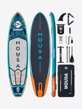 SUP-доска Mousa Crocodile orange, 11" 350*89*15 см, Оранжевый