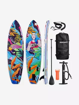 Надувная SUP-доска ROCKET (SUP-board 10,6 320*80*15 см) Сапборд, Голубой