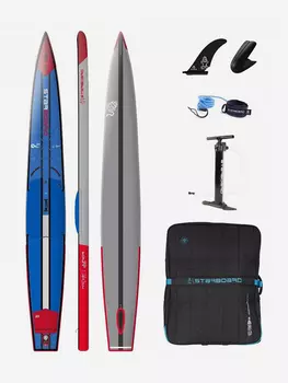 Надувная SUP доска Starboard 12'6”х21”х4.75” SUP Kid Racer Deluxe SC S22/23, Мультицвет