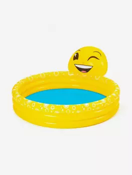 Надувной детский бассейн BestWay 53081 "Улыбка" (165х144х69см) 2+, Желтый