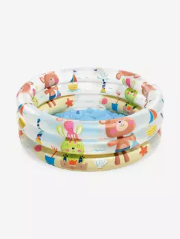 Надувной детский бассейн Intex 57106NP" Baby Pool" (61х22 см) (1-3 лет), Мультицвет