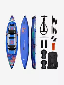 Надувной двухместный каяк SKATINGER KAYAK 13'5"x30"x14" 410*76*35CM, Голубой