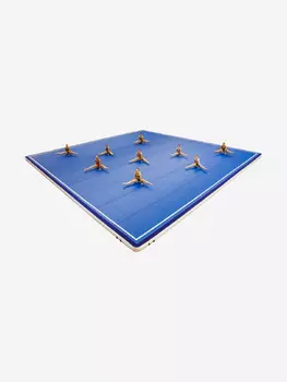 Надувной гимнастический пол для зала, Синий