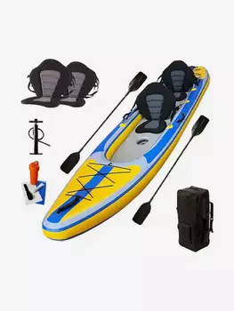 Надувной каяк Sup-Каяк 2х местный, Желтый