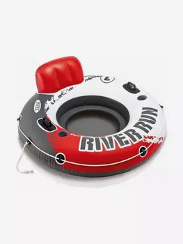 Надувной круг Intex 56825 "Red River Run 1" с ручками, 135 см, Красный