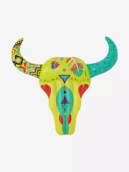 Надувной матрас-плот для плавания Bestway 43401 "Богемский Буйвол" (257х239см) 12+, Желтый