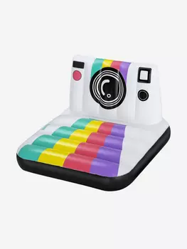 Надувной матрас-плот для плавания Bestway 43656 "Инстафото" (127x102см), Белый