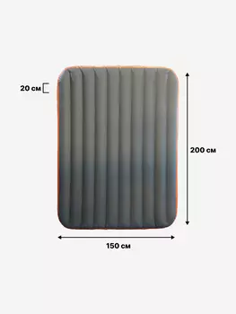 Надувной матрас USM из ПВХ 200х150х20 см, Серый
