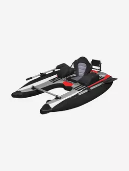 Надувной плот катамаран для рыбалки Air XL, Черный