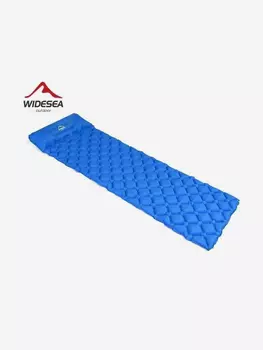 Надувной туристический матрас Widesea синий, Голубой
