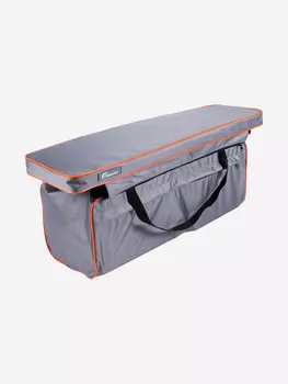 Накладка на сиденье Следопыт мягкая, с сумкой, 95 см, цвет серый., Зеленый