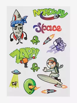 Наклейки на шлем детские Nordway, Белый