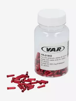 Наконечники троса тормоза VAR FR-01942, 200 шт, Красный