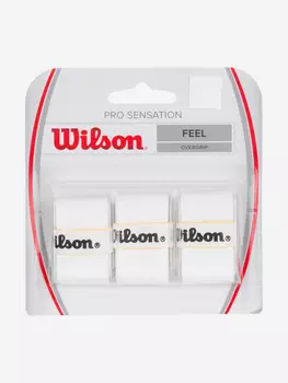 Намотка верхняя Wilson Pro Overgrip Sensation Feel 3Р Белый, Белый
