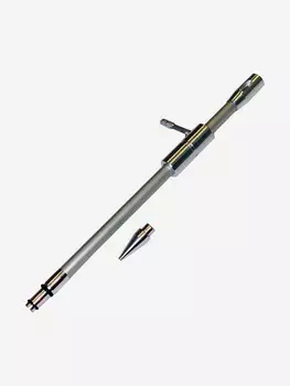 Направляющая шомпола ЧИСТОGUN универсальная, cal. 4.5-6.35mm, болт 17,5 мм, 33см, алюминий, Серебряный