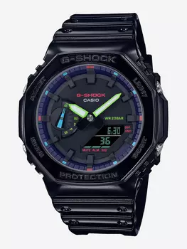 Наручные часы Casio G-Shock GA-2100RGB-1A, Черный