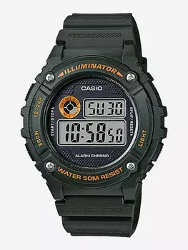 Наручные часы Casio W-216H-3B, Зеленый
