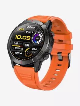 Наручные умные смарт часы с трекером и шагомером, Оранжевый