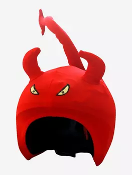 Нашлемник CoolCasc DEVIL Дьявол со светодиодами, Красный