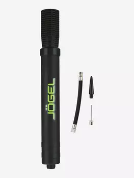 Насос Jogel двойного действия JA-105 (30см), гибкий шланг, игла, насадка для фитбола, Черный